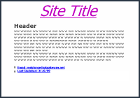Plain Page Layout